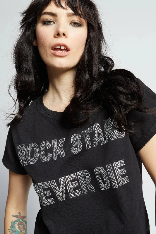 Rock Stars Never Dies Crystal Tee