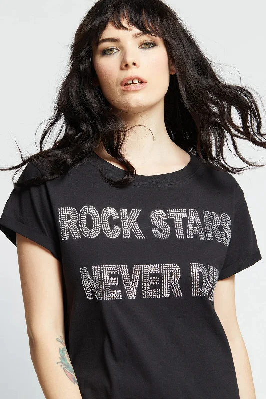 Rock Stars Never Dies Crystal Tee