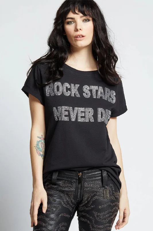 Rock Stars Never Dies Crystal Tee