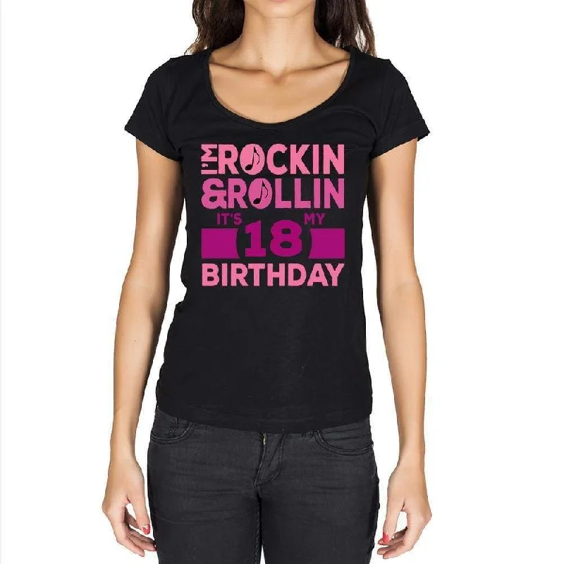 Rockin&Rollin 18, Women's Short Sleeve Round Neck T-shirt 00149