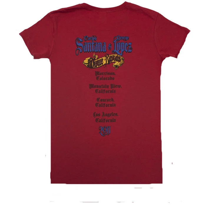 Santana - Divine Rascals Angel 2011 Tour Junior's Fitted  T-Shirt*