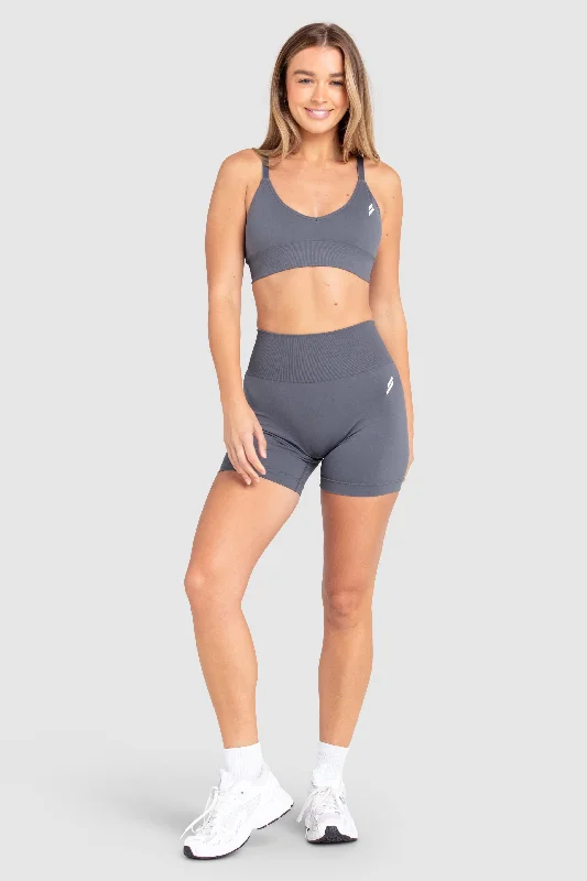 Scrunch 2 Seamless Crop - Charcoal Grey