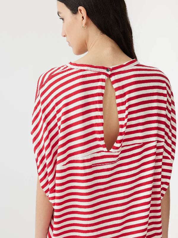 stripe slouch circle tank