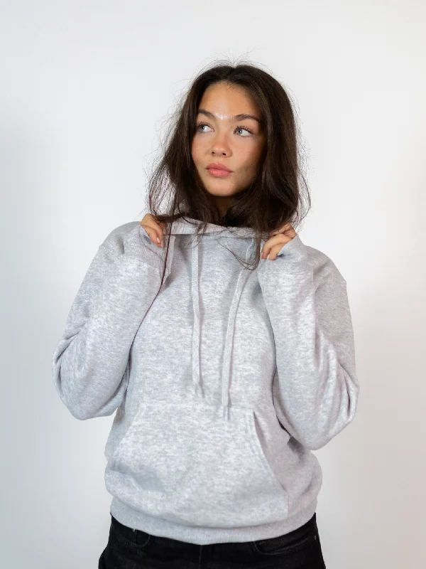 SUPERMODELS HOODIE (rygprint) - GRÅ