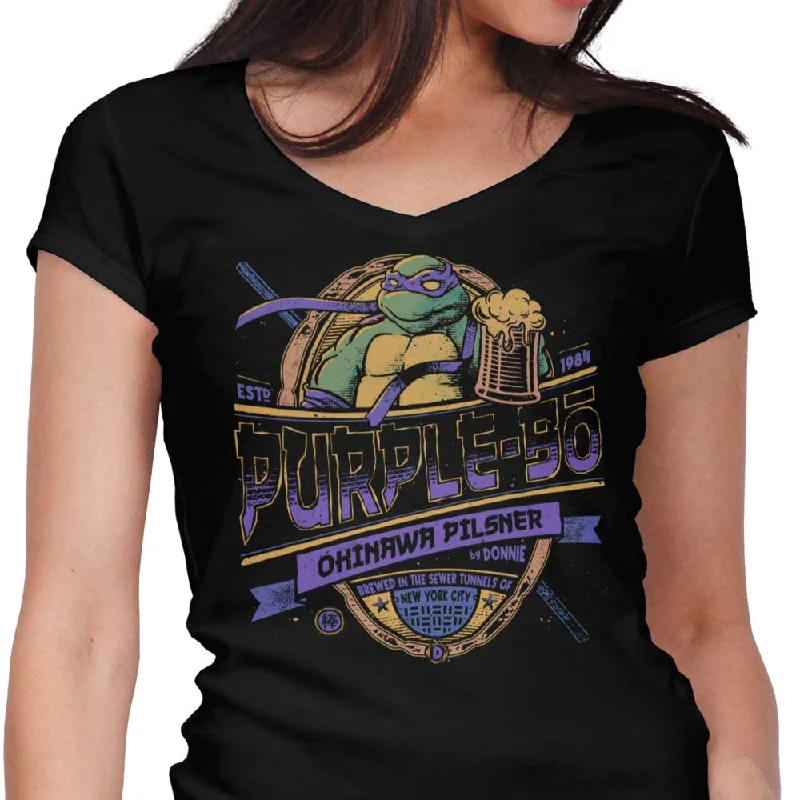 Purple Bo - Women's V-Neck