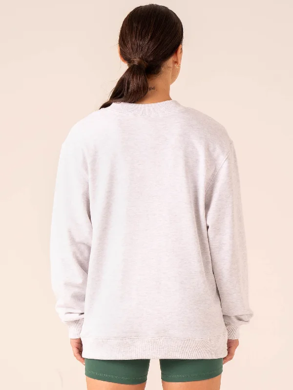 Tempo Sweater - Snow Grey Marl