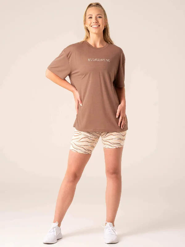 Unstoppable Oversized T-Shirt - Mocha