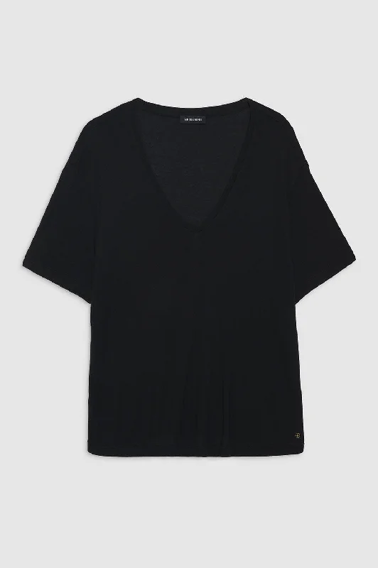 Vale Tee - Black Cashmere Blend