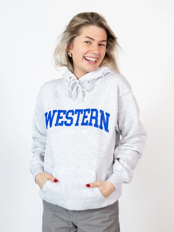 WESTERN MICHIGAN HOODIE - GRÅ