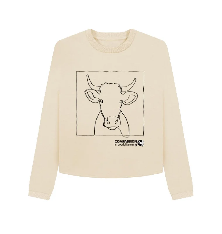 Women's Cow Boxy Jumper