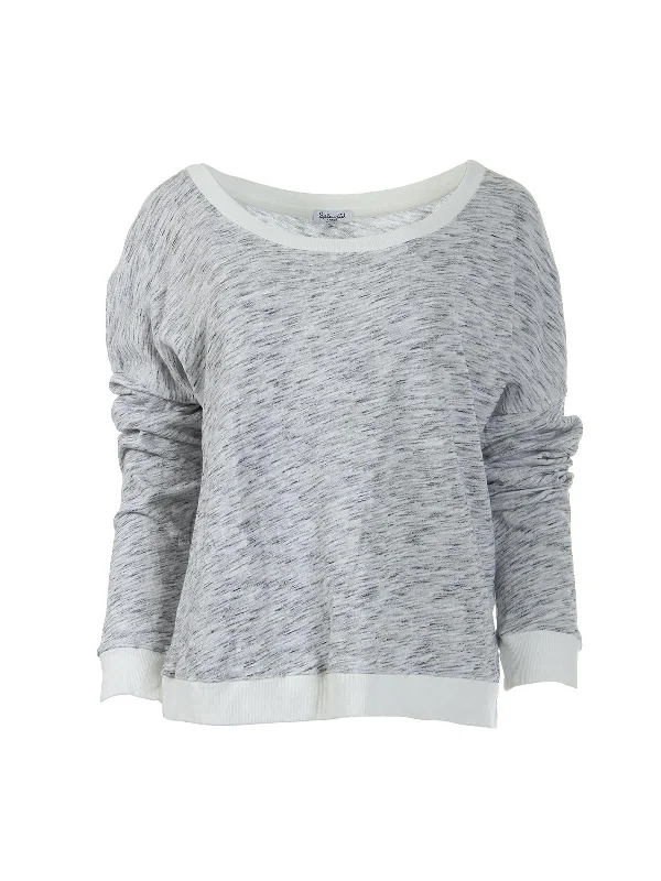 Womens French Terry Marled Sweatshirt