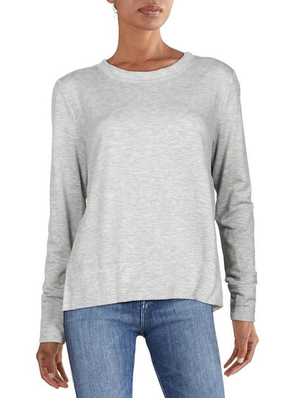 Womens Heathered Split Hem Sweatshirt