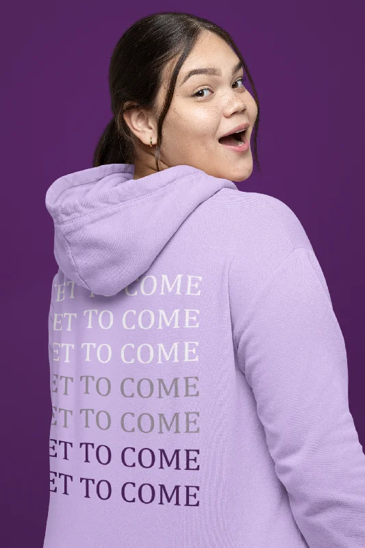 Yet To Come (Double Sided Print): BTS - WINTER HOODIES- LAVENDER