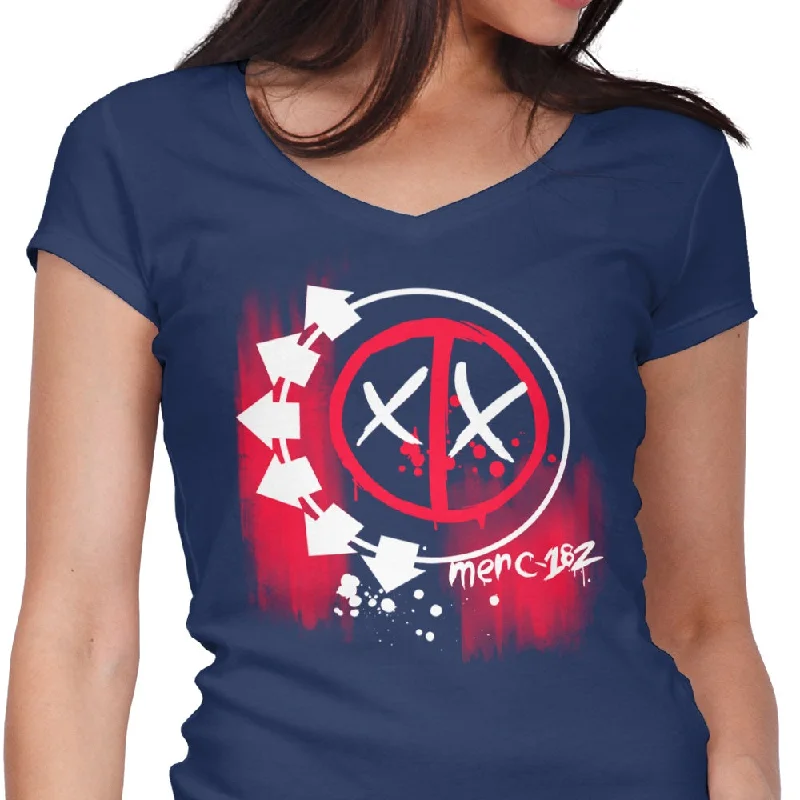 Women's V-Neck / Navy / S