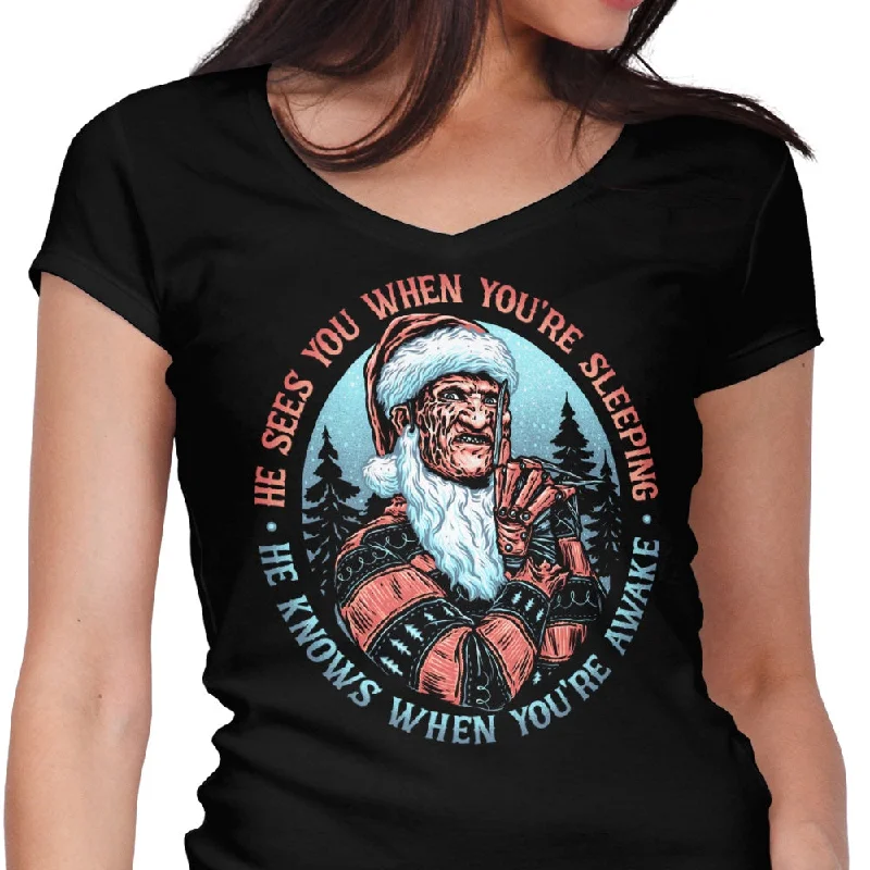 Nightmare Santa - Women's V-Neck