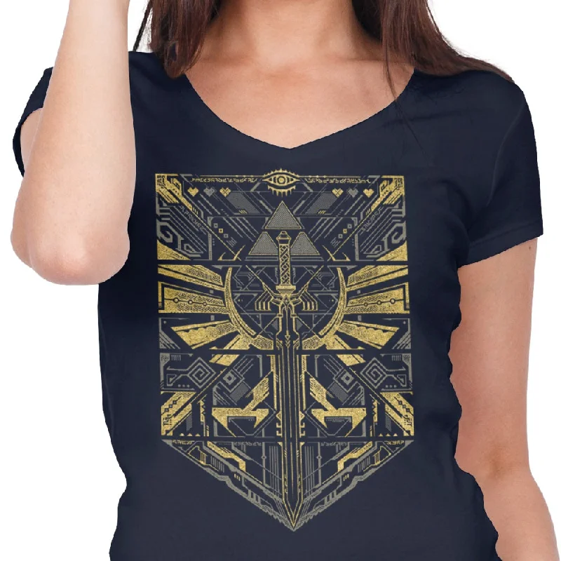 Women's Premium V-Neck / Navy / S